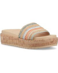 Rocket Dog - Faye Alti Raffia Textile Multicoloured Sandals - Lyst