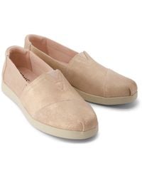 TOMS - Alpargata Plus Leather Pale Espadrilles - Lyst