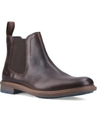 Hush Puppies - Justin Leather Chocolate Boots - Lyst