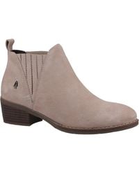 Hush Puppies - Isobel Leather Women's Nude Boots - Lyst