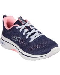Skechers - Go Walk Arch Fit 2.0 Vivid Sunset 125311-Nvhp/Hot Lace Up Shoes - Lyst