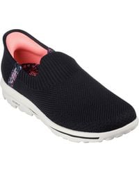 Skechers - Go Walk Travel Tahiti Sunset 124799-Blk Slip On Shoes - Lyst
