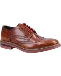 Base London - Woburn Leather Brogues Shoes - Lyst