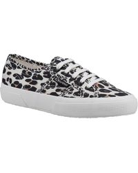 Superga - 2750 Light Leopard Print Cotton Women's Light Leopard Trainers - Lyst