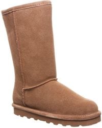 BEARPAW - Elle Tall Suede Girl's Hickory Winter Knee High Boots - Lyst
