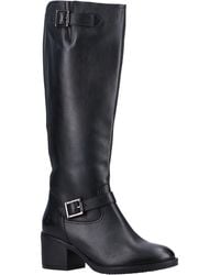 Hush Puppies - Heidi Leder Farbe Lederstiefel - Lyst