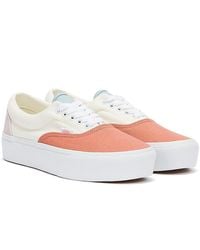 Vans Era Platform Pastel / White Trainers - Pink