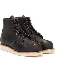 Red Wing Classic moc toe charcoal stiefel - Schwarz