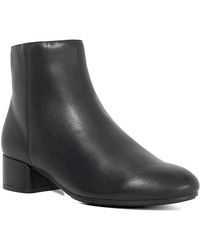 Dune - Pippie Stiefeletten Aus Leder Mit Absatz - Lyst