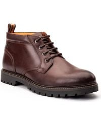Base London - Cobalt Leather Ankle Boots - Lyst