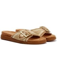TOMS - Marin Slide Textile Dark Sandals - Lyst