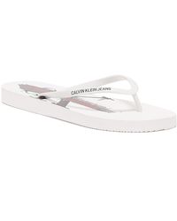 calvin klein flip flops sale