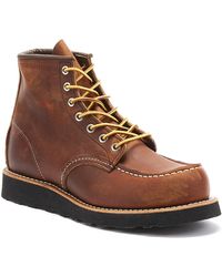 Red Wing Classic Moc Toe Mens Copper Boots - Brown
