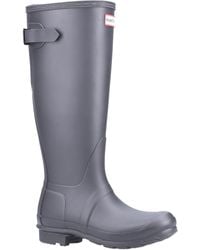 HUNTER - Original Tall Back Adjustable Stivali Di Gomma Neri Da Donna - Lyst