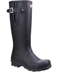 HUNTER - Original Side Adjustable Stivali Di Gomma Neri Da Uomo - Lyst