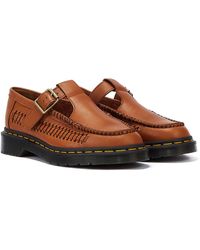 Dr. Martens - Adrian T Bar Analine Tan Shoes - Lyst