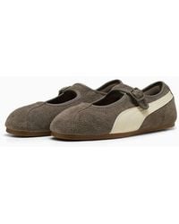 PUMA - Tacklette Suede Matte Bronze/Alpine Snow Trainers - Lyst