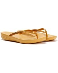 Fitflop - Iqushion Sparkle Turmeric Flip Flops - Lyst