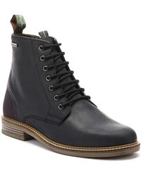 mens black barbour boots