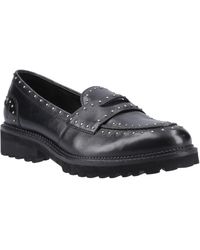 Hush Puppies - Genie Leather Standard Loafers - Lyst