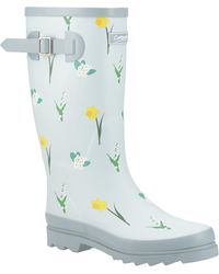 Cotswold - Wildflower Tall Rubber Mint Wellington Boots - Lyst