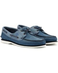 Timberland - Classic 2 Eye Leather Dark Boat Shoes - Lyst