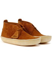 Clarks - Desert Rain Wildleder Stiefel - Lyst
