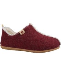 Hush Puppies - Good Recycled Rpet Polyester Burgundy Slippers - Lyst