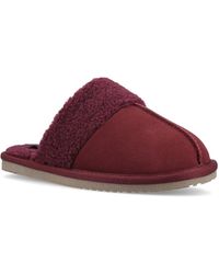 Hush Puppies - Arianna Suede Bordeaux Slippers - Lyst