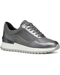 Geox - D Desya A Leather /Gun Trainers - Lyst