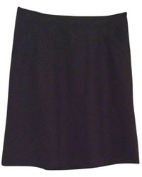 Louis Vuitton Classic Wool Blend Skirt - Black