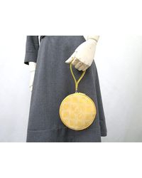 Chanel Round Poach New Travel Line Clutch - Yellow