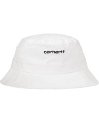 Carhartt WIP Gorra Script Bucket Hat - White
