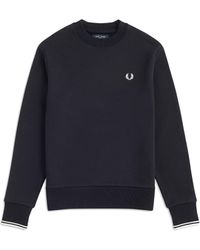 Fred Perry Sudadera Crew Neck M7535 in Natural for Men | Lyst