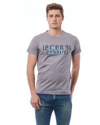 Cerruti 1881 Grigio T-shirt Gray Ce1409809