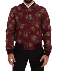 Dolce & Gabbana Red Full Zip Long Sleeve D.N.A Sport Gym Sweater