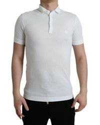 Dolce & Gabbana - Crown Embroidered Cotton Polo - Lyst
