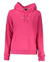 Tommy Hilfiger - Chic Hooded Sweatshirt With Logo Detail - Lyst