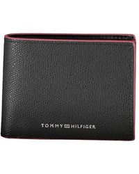 Tommy Hilfiger - Elegant Leather Bifold Wallet With Contrast Accents - Lyst