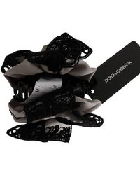 Dolce & Gabbana Silk Black Lace Hair Claw