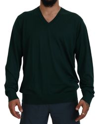 Dolce & Gabbana - Cashmere V-neck Pullover Sweater - Lyst