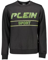 Philipp Plein - Sleek Long-Sleeve Sweatshirt With Contrast Details - Lyst