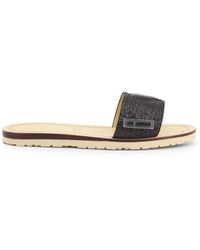 Love Moschino Flat sandals for Women | Online Sale up to 66% off | Lyst