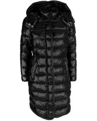 Yes-Zee - Chic Long Down Jacket With Hood For - Lyst