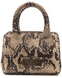 Pompei Donatella Tortora Taupe Leather Handbag - Multicolour