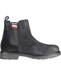 Tommy Hilfiger - Blue Polyester Boot - Lyst