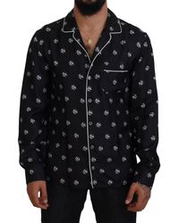 Dolce & Gabbana - Silk Pajama Top With Button Closure - Lyst