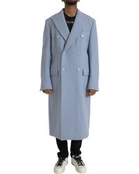 Dolce & Gabbana - Double Breasted Long Trench Coat Jacket - Lyst