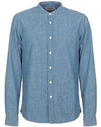 Fred Mello - Blue Linen Shirt - Lyst