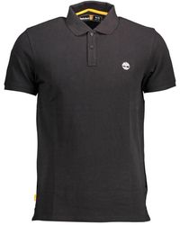 Timberland - Sleek Cotton Polo With Classic Embroidery - Lyst